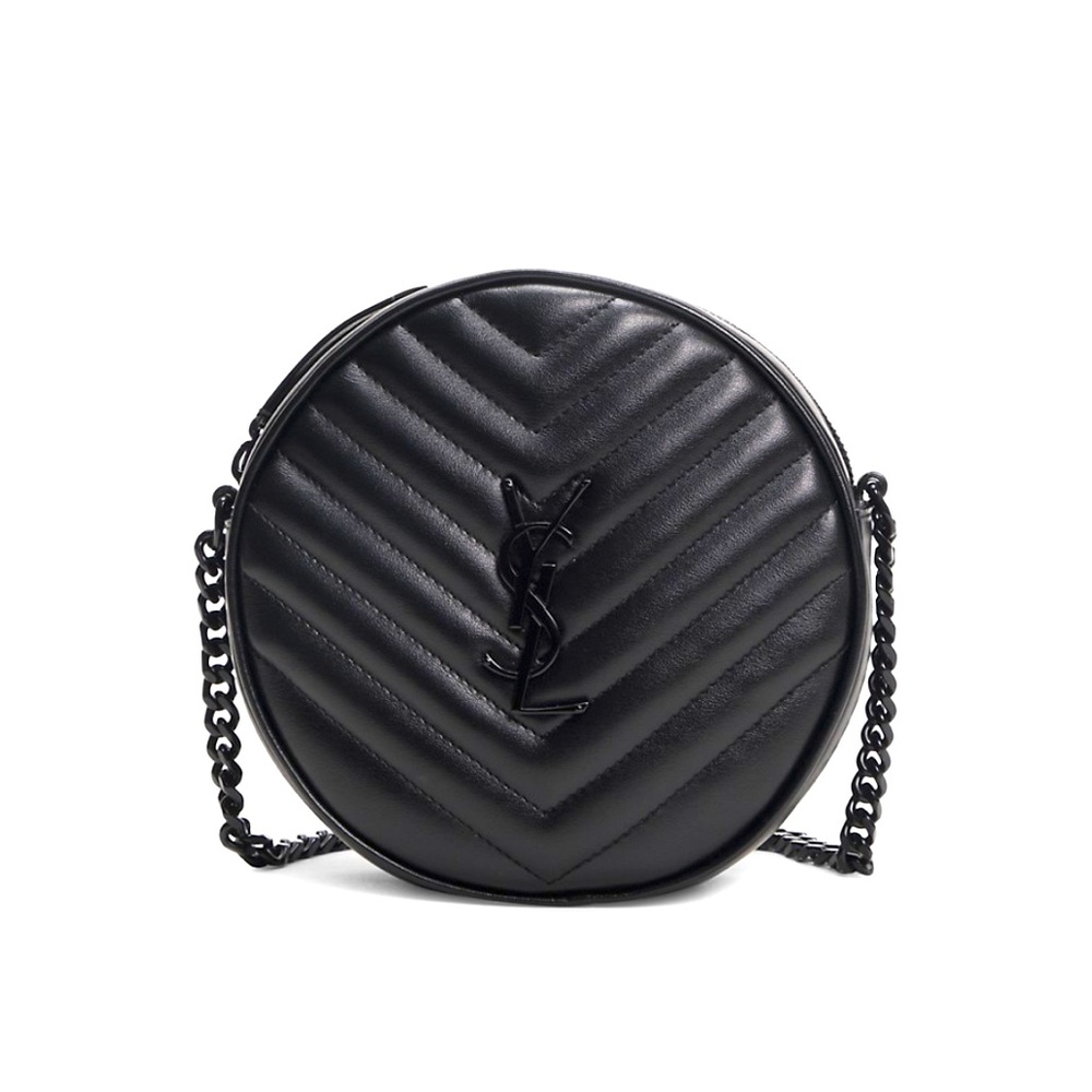 COPY - Saint Laurent Jade Round Matelass Leather Bag *Authentic*
